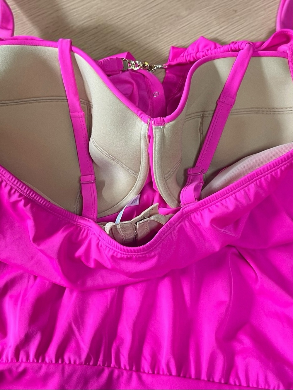 Cacique Underwire Chain-Detail Tankini Top & Skort Bottoms 42DDD/20 - Picture 4 of 15